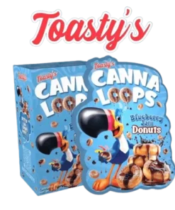 Toasty’s Canna Loops Blueberry Jam Donuts