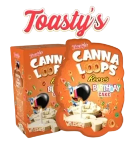 Toasty’s Canna Loops – Reese’s Birthday Cake